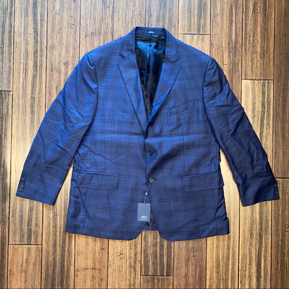 NWT JWN Wool Windowpane Sport Coat Blazer - Picture 2 of 15